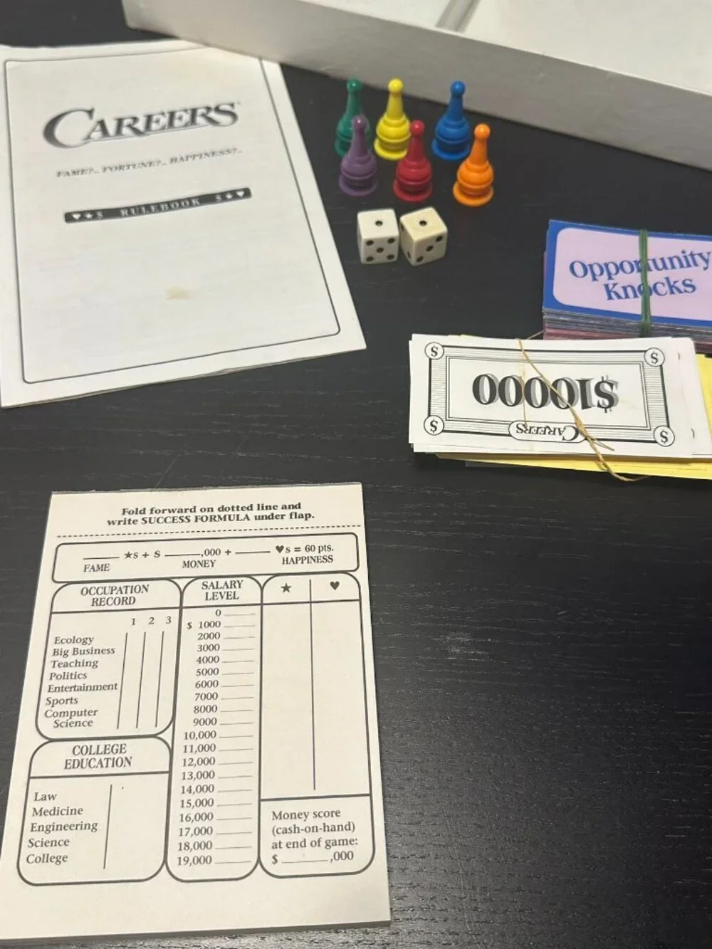 Vintage‎ Board Game Lot (3) Careers 1992, Pay Day 1975 & Organized Crime 1974